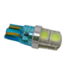 Imagem de LT10-840-AG  - Led T10 4 5050 SMD 12V Silicone Azul Gelo(terminal reforçado)