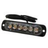 Imagem de LEM-AM-12/24V   - Led Estrobo Multifunções Ambar 6 SMD 12-24V 