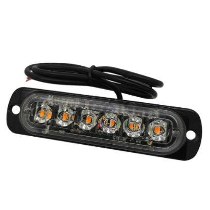 Imagem de LEM-AM-12/24V   - Led Estrobo Multifunções Ambar 6 SMD 12-24V 