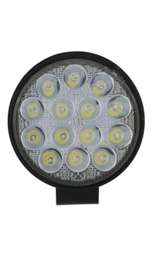 Imagem de F42W-STD  -  Farol OFF ROAD 42W 14 Leds 6000K Redondo BIVOLT (Diâmetro 11,4) Standard