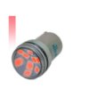 Imagem de L67-797-VM - Led 67/BA15S 9 3030 SMD Alumínio Lente Cristal Vermelha 12V